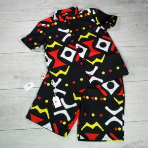 Handgemaakte babykleding │Safari Sunrise katoenen kleding set