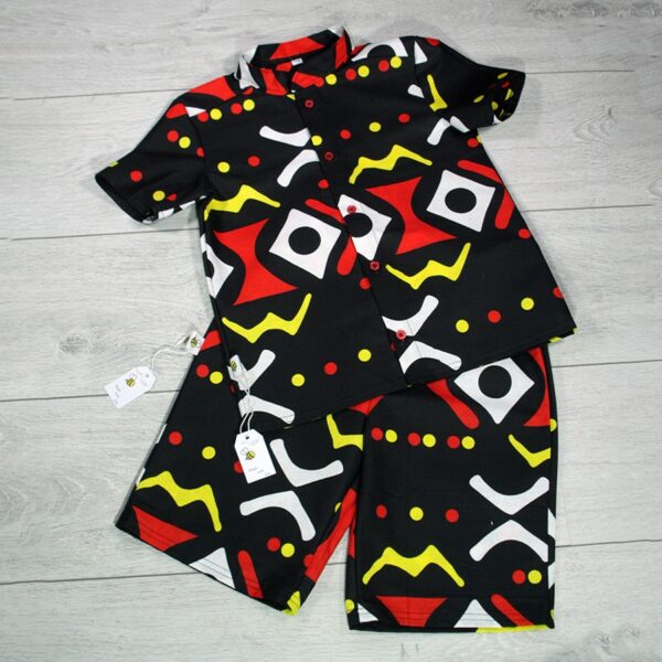 Safari Sunrise katoenen kleding Handgemaakte babykleding │Safari Sunrise katoenen kleding set