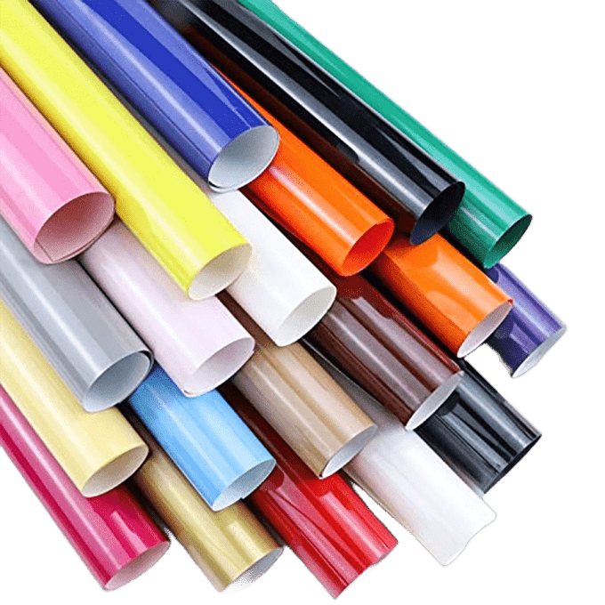 Folie op rol in diversen kleuren Flex-folie op rol in diversen kleuren