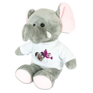 Bedrukte knuffel met T shirt
