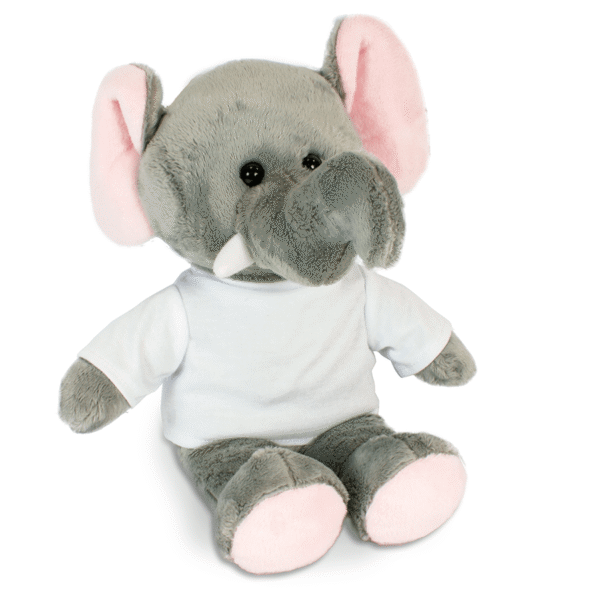 Bedrukte knuffel met T shirt Bedrukte knuffel met T shirt